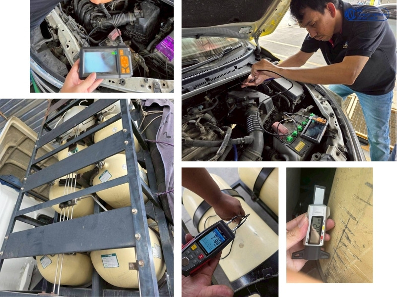 ตรวจรถระบบก๊าซ CNG%2C NGV